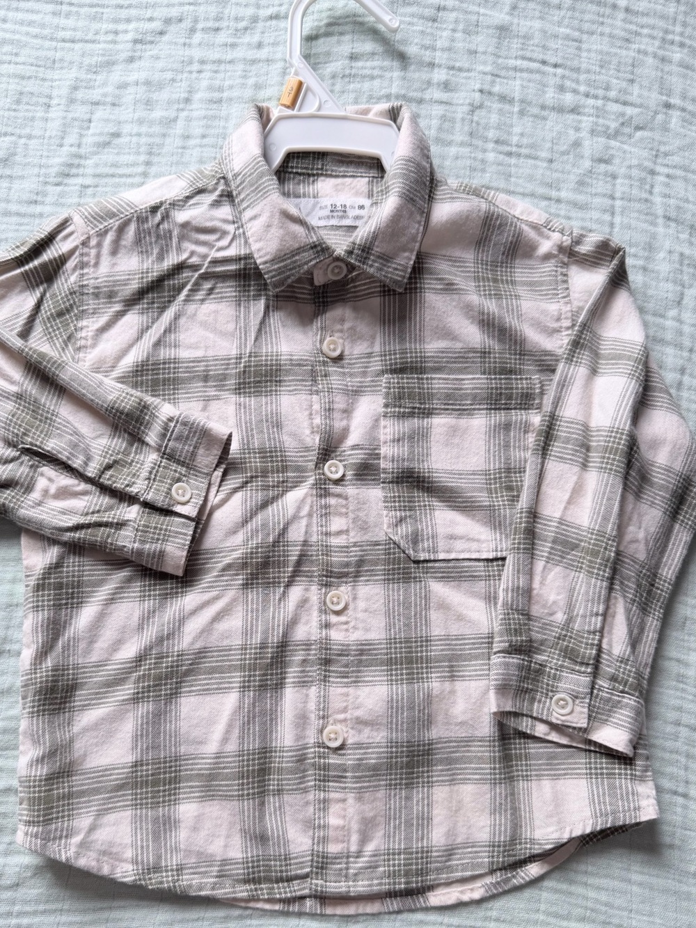 Zara Kids Plaid Button-Down Shirt
